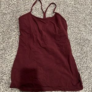 Lululemon Maroon Tank top size 8